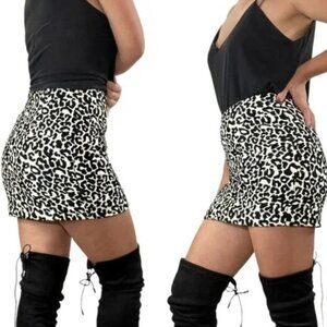 NEW Kendall & Kylie Womens Animal Print Leopard Mini Skirt Sizes XS-S-M NWT